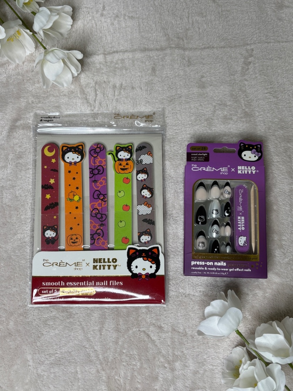 Hello Kitty Halloween Nail Files & Press-On Nail Set